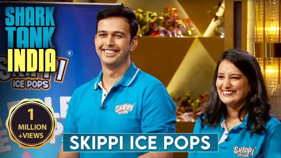 Skippi Pops Shark Tank India Season 1 Got 1 crore Funding in Exchange of 15% Equity by Ashneer Grover, Namita Thapar, Anupam Mittal, Vineeta Singh, and Aman Gupta Skippi Pops Shark Tank India Season 1 Got 1 crore Funding in Exchange of 15% Equity by Ashneer Grover, Namita Thapar, Anupam Mittal, Vineeta Singh, and Aman Gupta