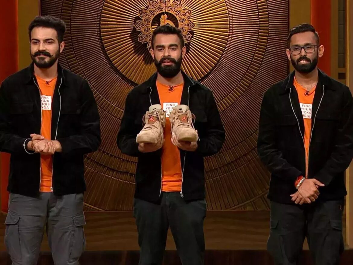 Find Your Kicks India Shark Tank India Season 1 Got 50 Lakhs Funding in Exchange of 25% Equity by Ashneer Grover, Namita Thapar, Anupam Mittal, Aman Gupta and Peyush Bansal. Find Your Kicks India Shark Tank India Season 1 Got 50 Lakhs Funding in Exchange of 25% Equity by Ashneer Grover, Namita Thapar, Anupam Mittal, Aman Gupta and Peyush Bansal.