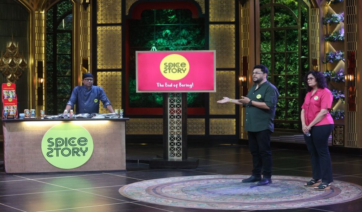 Spice Story Shark Tank India Season 2 Got 70 Lakhs Funding in Exchange of 5% Equity by Namita Thapar. Spice Story Shark Tank India Season 2 Got 70 Lakhs Funding in Exchange of 5% Equity by Namita Thapar.