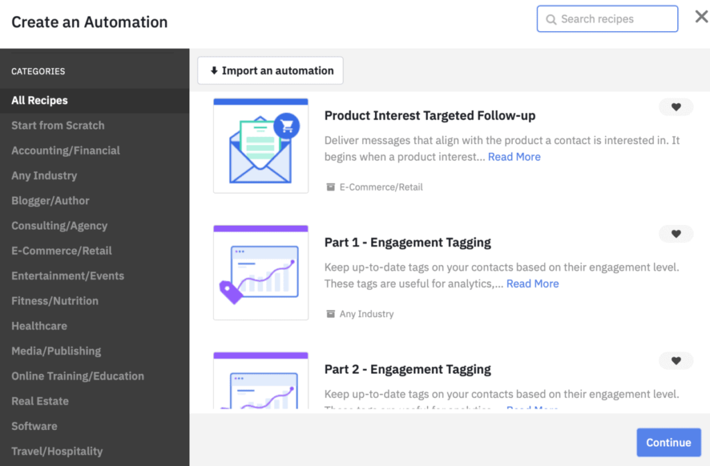 ActiveCampaign Automation Recipes