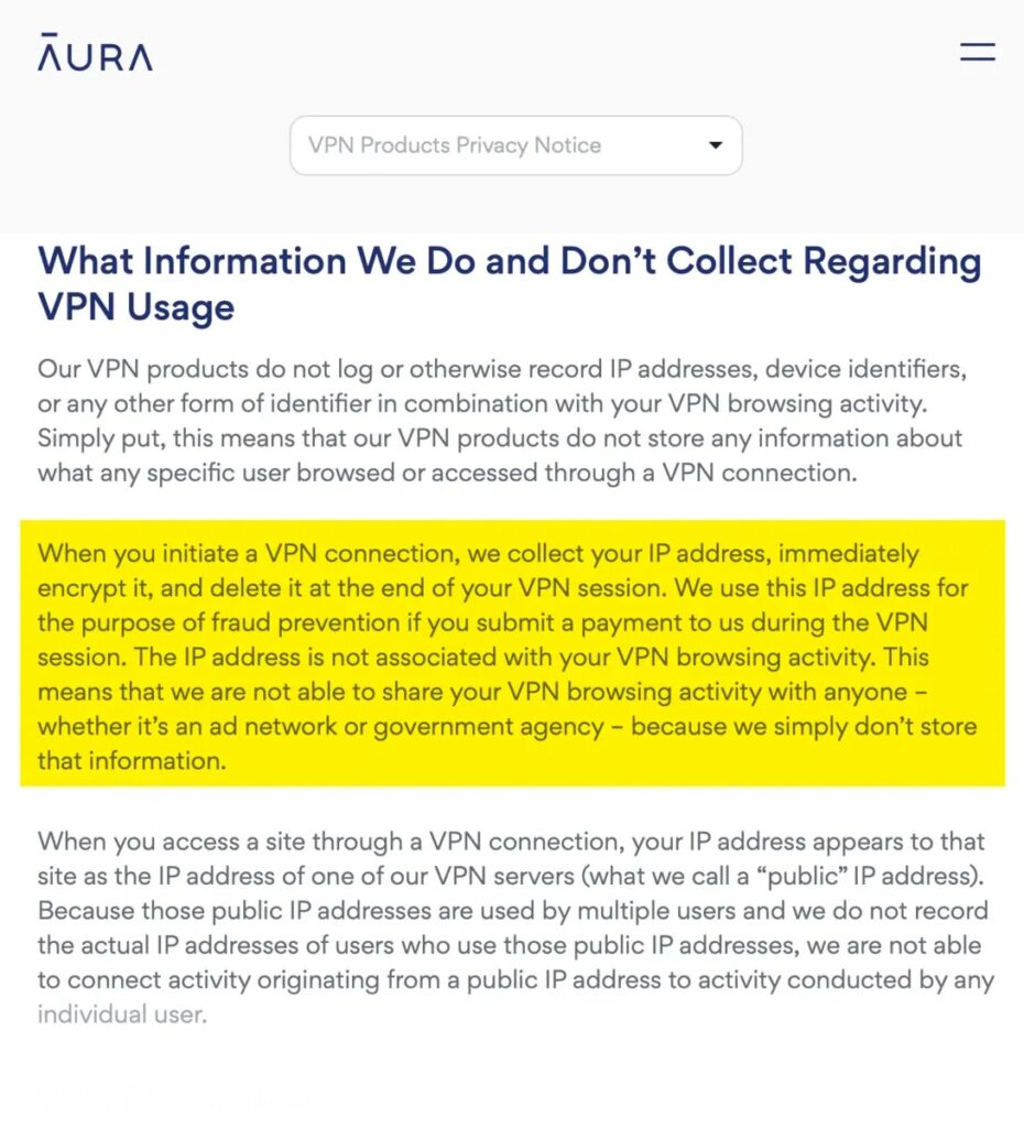 Aura Privacy Policy