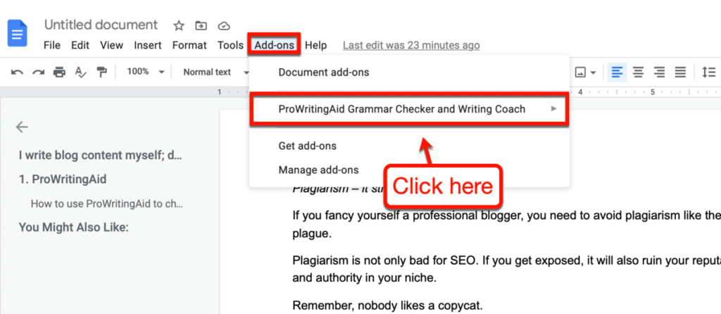 Google Docs Add-On