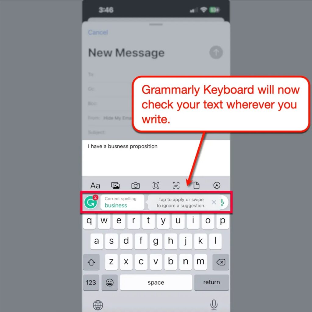 Grammarly Keyboard Detection