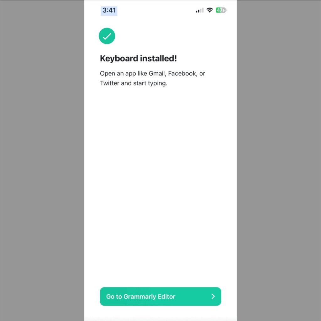 Grammarly Keyboard Installation