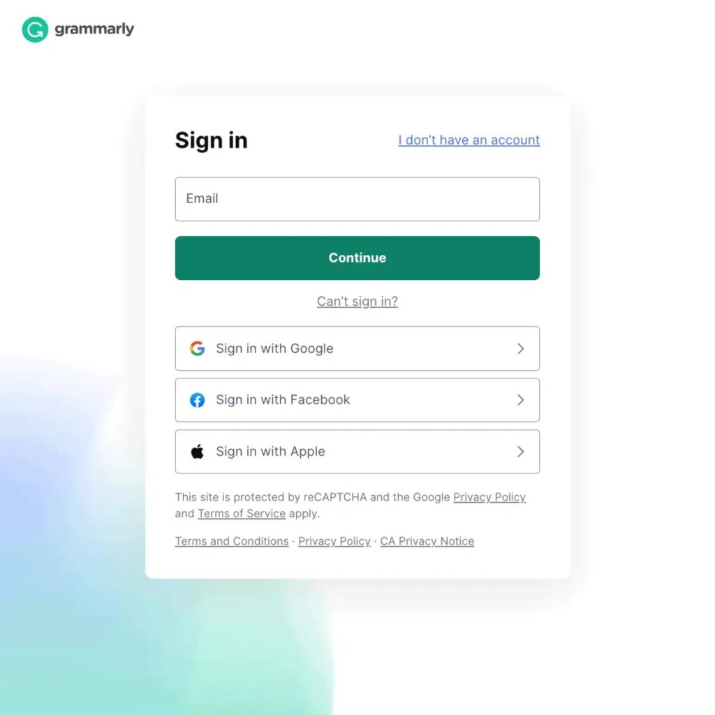 Grammarly Login