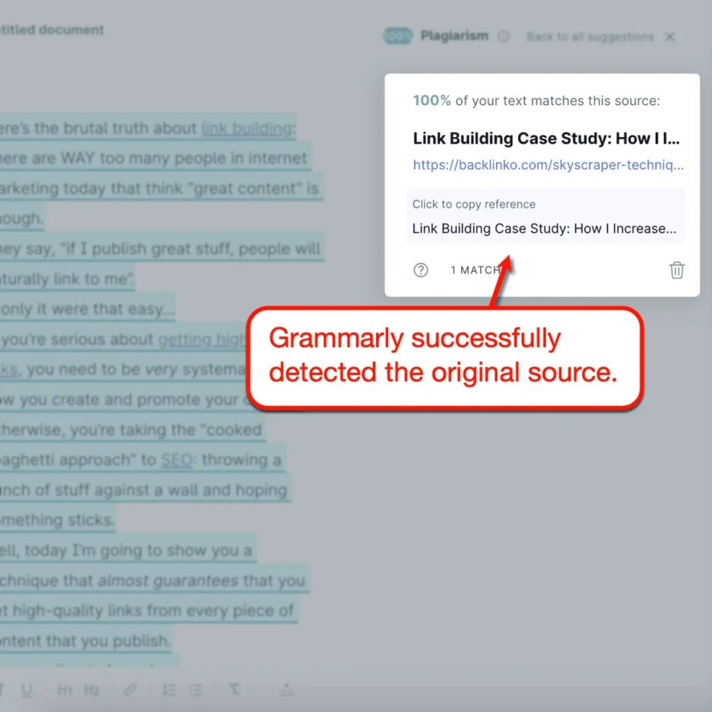 Grammarly Plagiarism Report