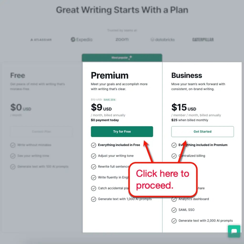 Grammarly Pricing and Plans