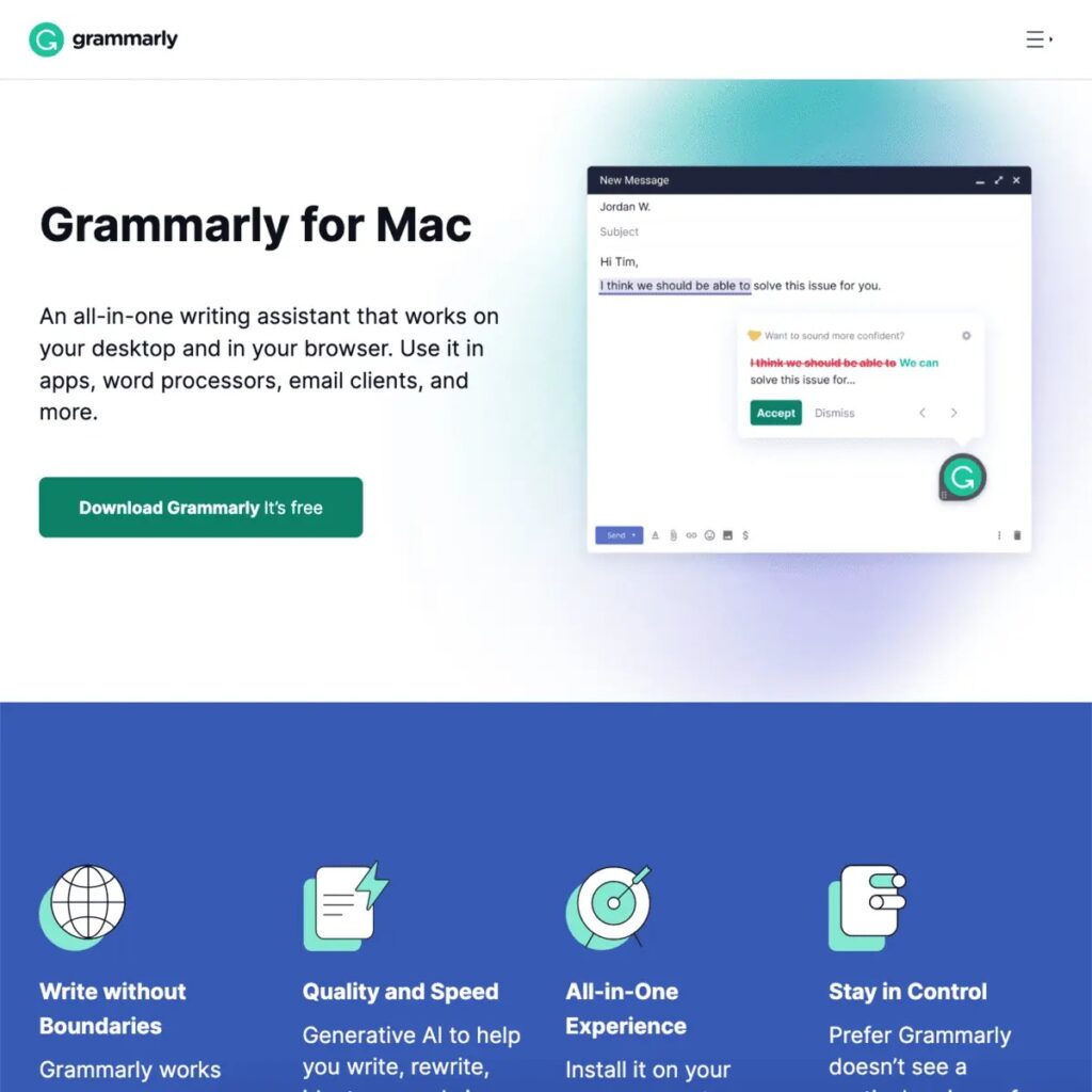 Grammarly for Mac