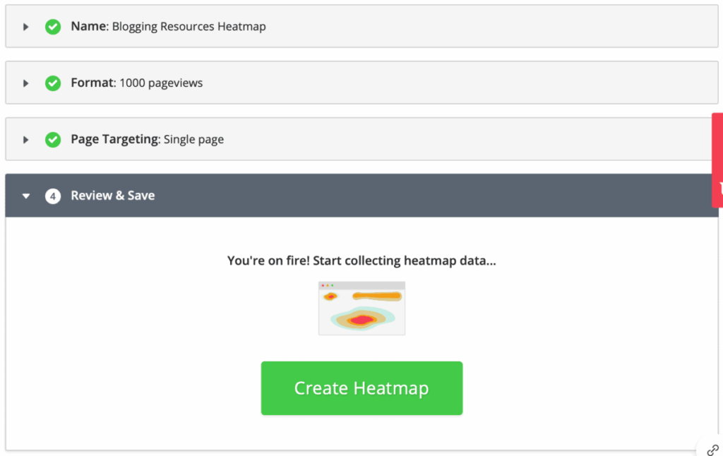 Hotjar Heatmap Setup