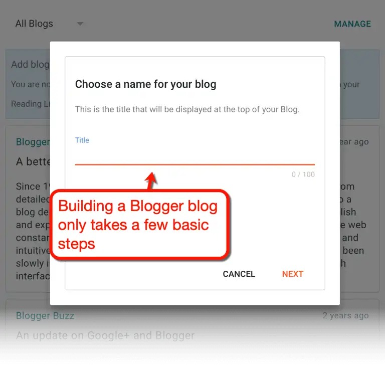 How to Create a Blogger Blog