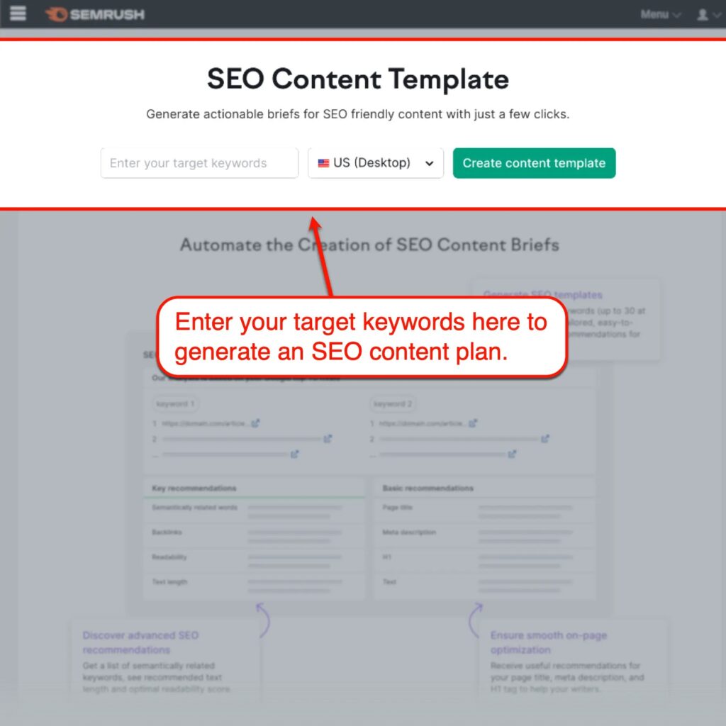 Semrush Content Marketing Platform