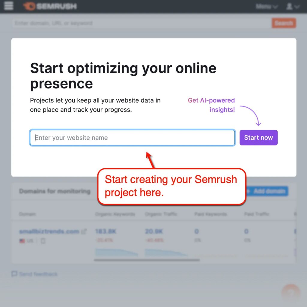 Semrush Copilot AI