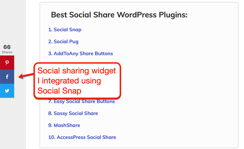 Social Sharing Buttons