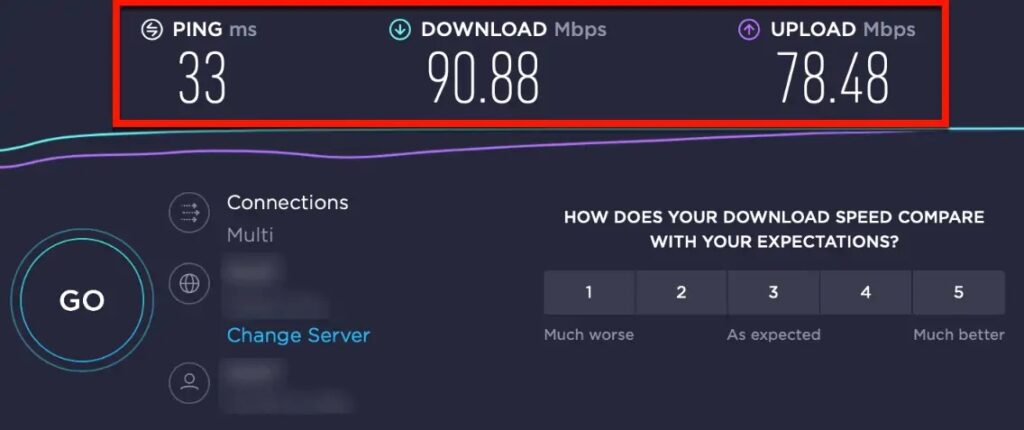 SpeedTest Result