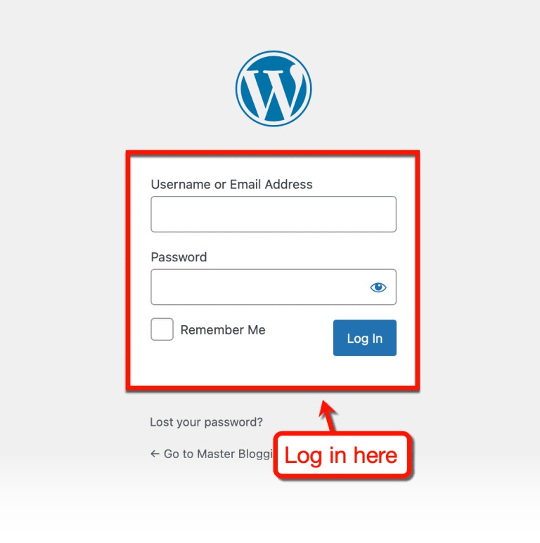 WP Login Form